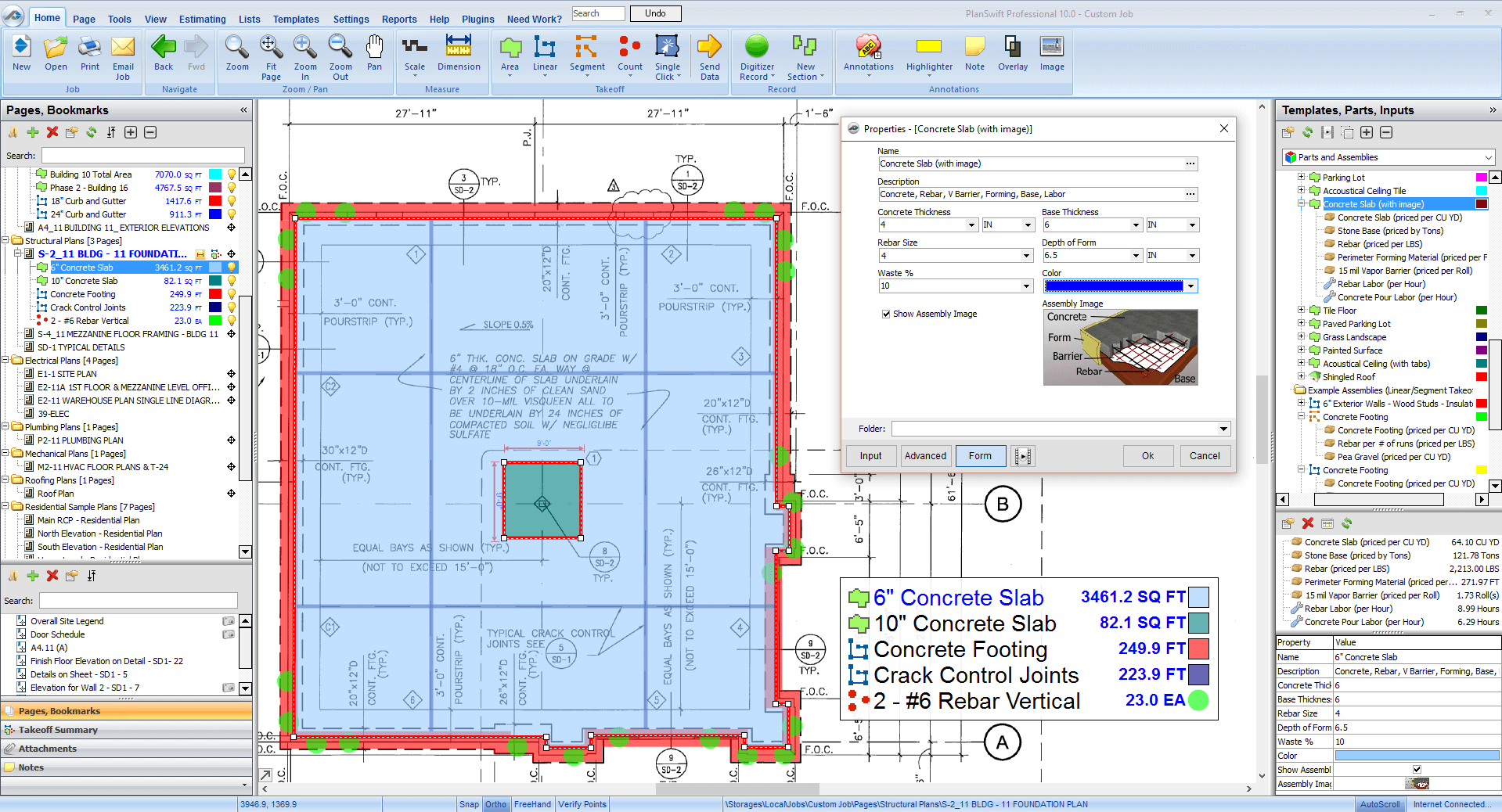 Concrete Estimating Software | Concrete Takeoff Software| PlanSwift