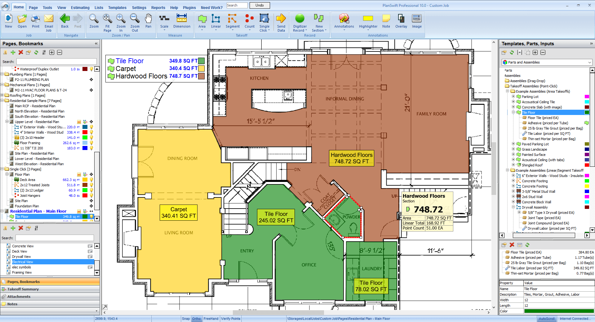 Flooring Estimating Software | Flooring Takeoff Software | PlanSwift