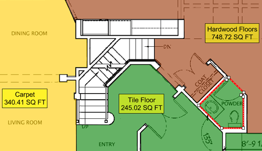 Example of Flooring Estimating