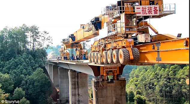 Robot Machine that Builds Bridges
