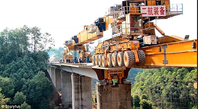 Robot Machine that Builds Bridges