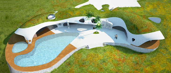 Binishells-inflatable concrete